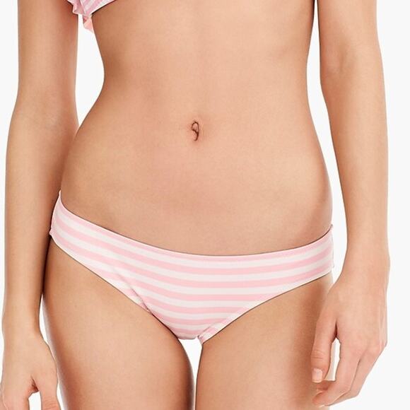 J Crew Surf hipster pink stripe  bikini bottoms - Picture 1 of 6